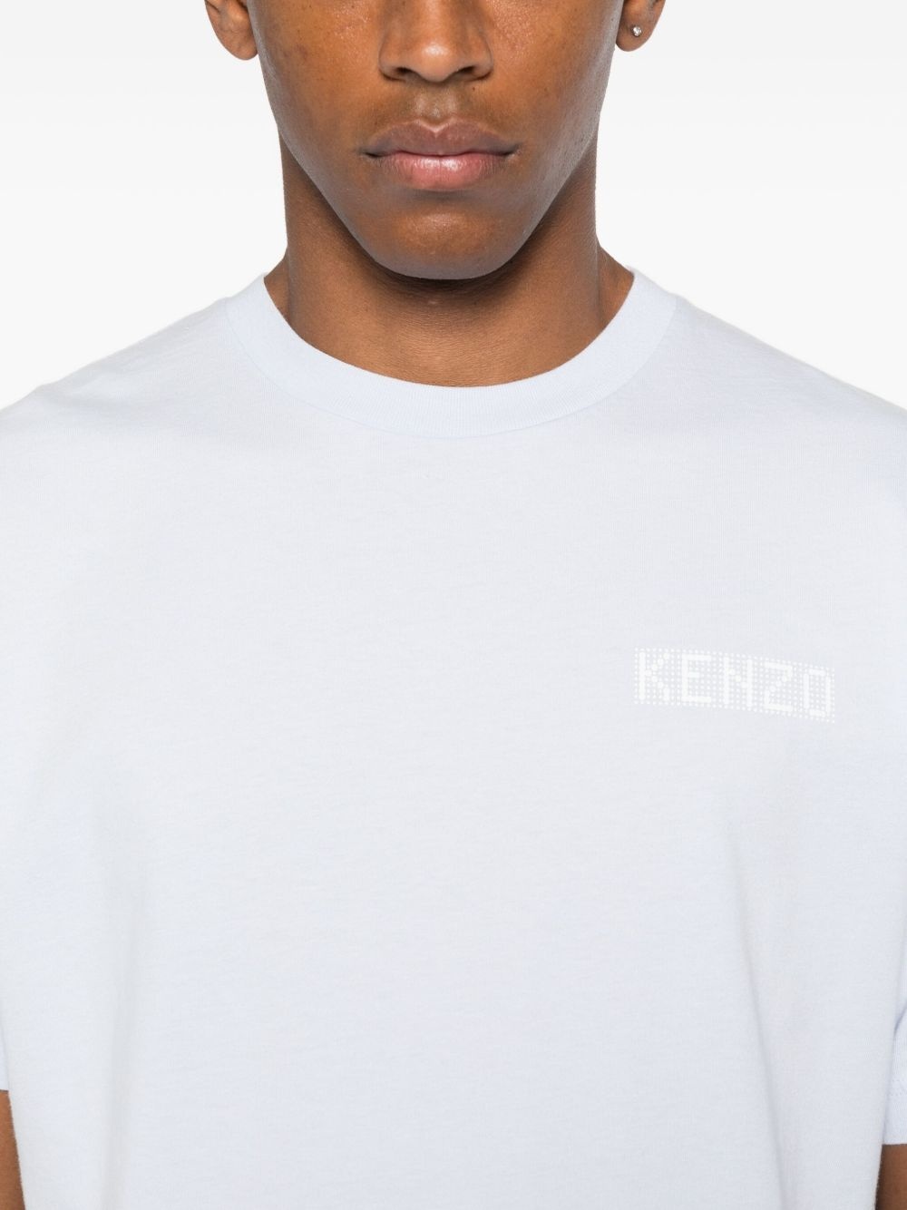 embroidered-logo cotton T-shirt - 4