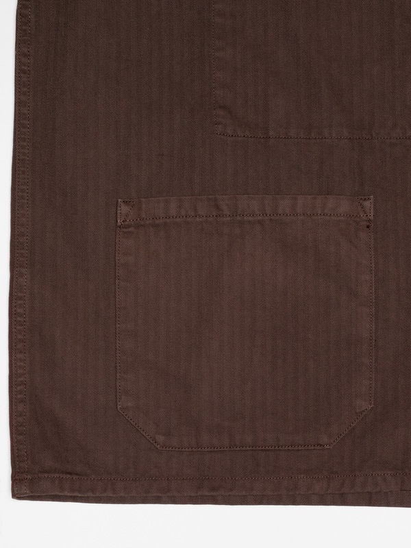 Buddy Herringbone Chore Jacket Walnut - 7