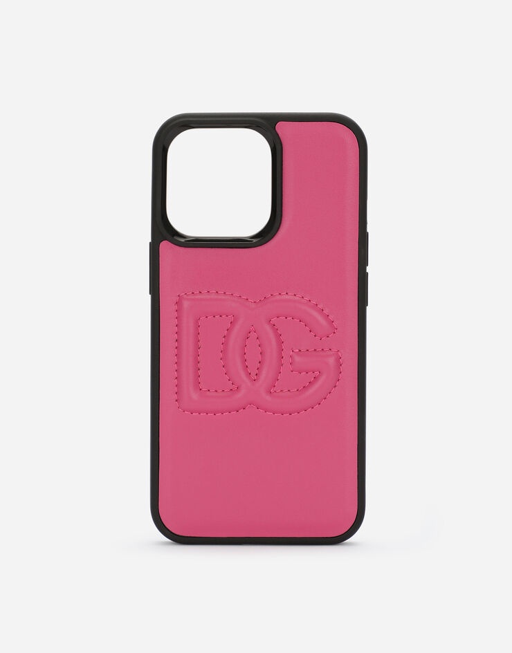 Calfskin iPhone 13 Pro cover with DG logo - 1