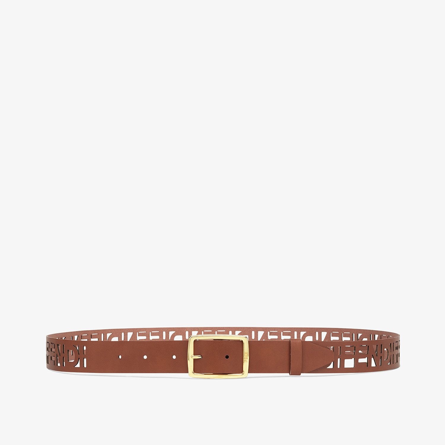 Brown leather belt - 1