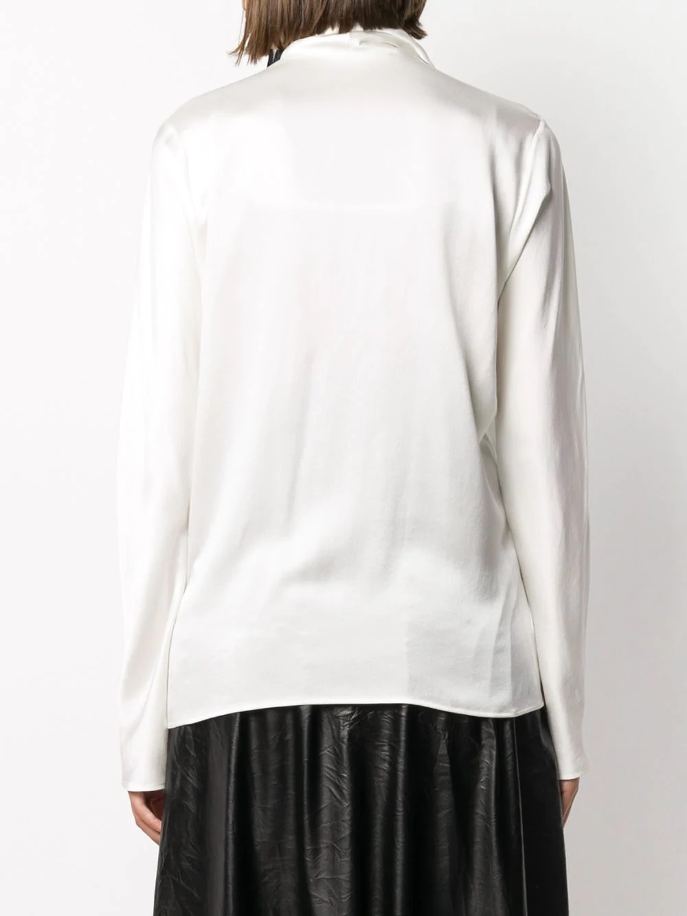 draped panel blouse - 4