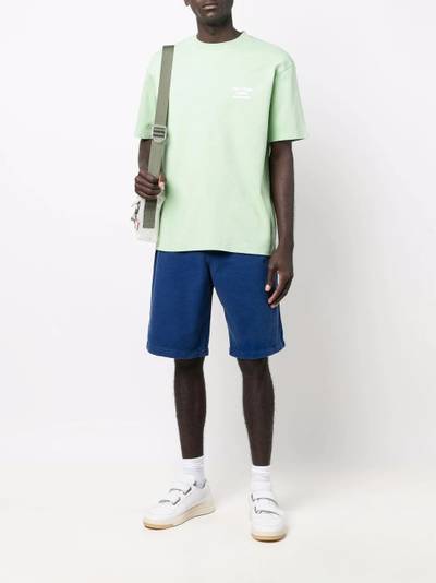 KENZO logo-patch denim bermuda shorts outlook