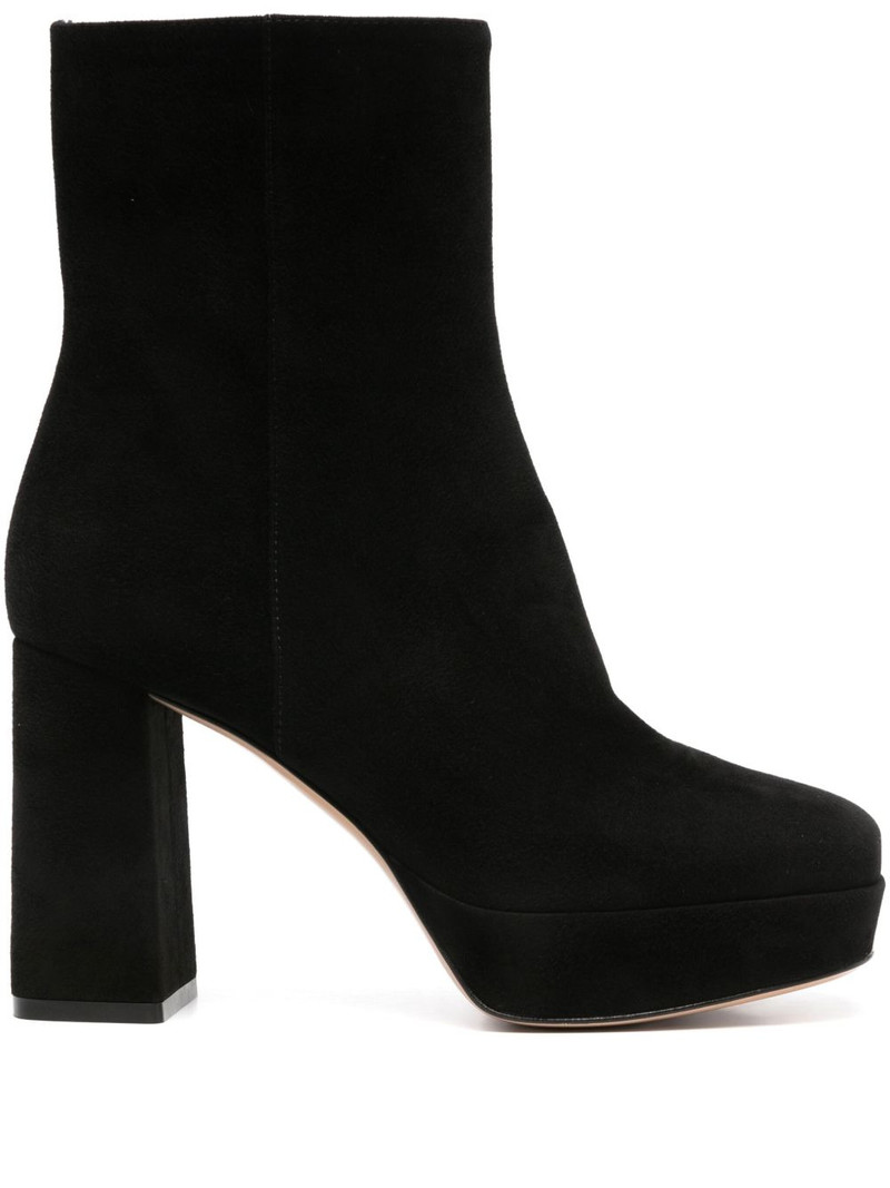 70mm Holly platform block-heel suede boots 1