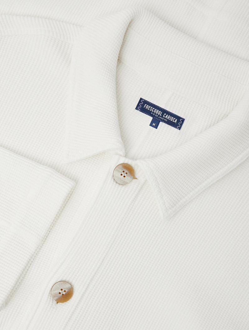FRESCOBOL CARIOCA PEDRO COTTON WAFFLE OVERSHIRT outlook