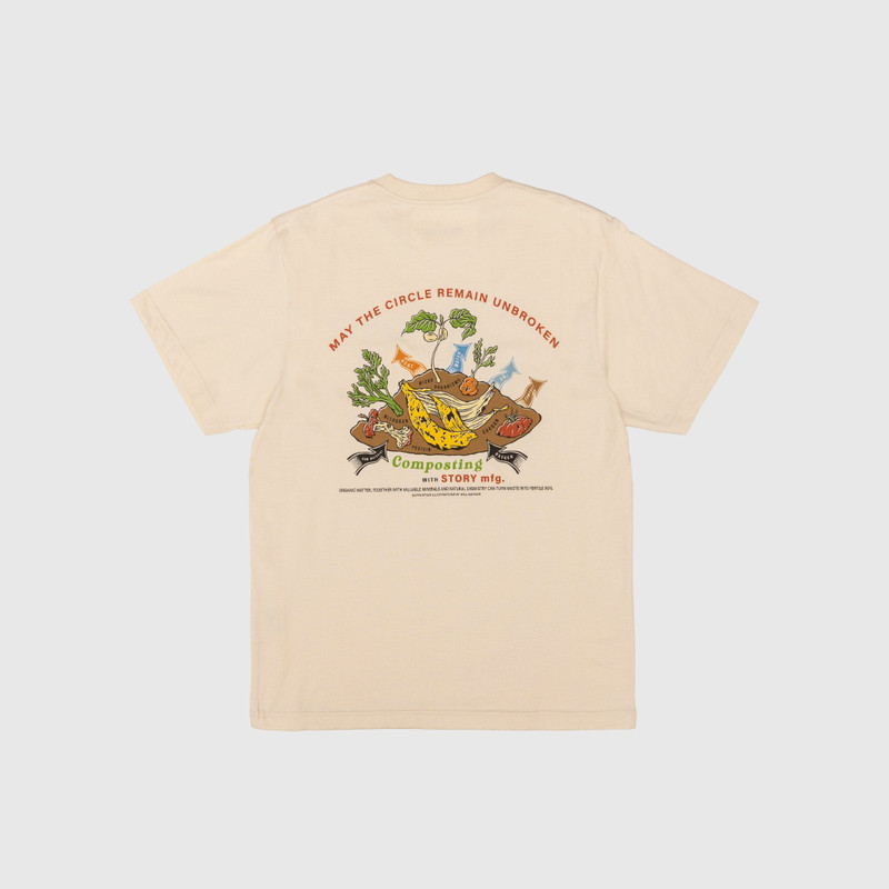 Story mfg. GRATEFUL S/S T-SHIRT (COMPOST) outlook