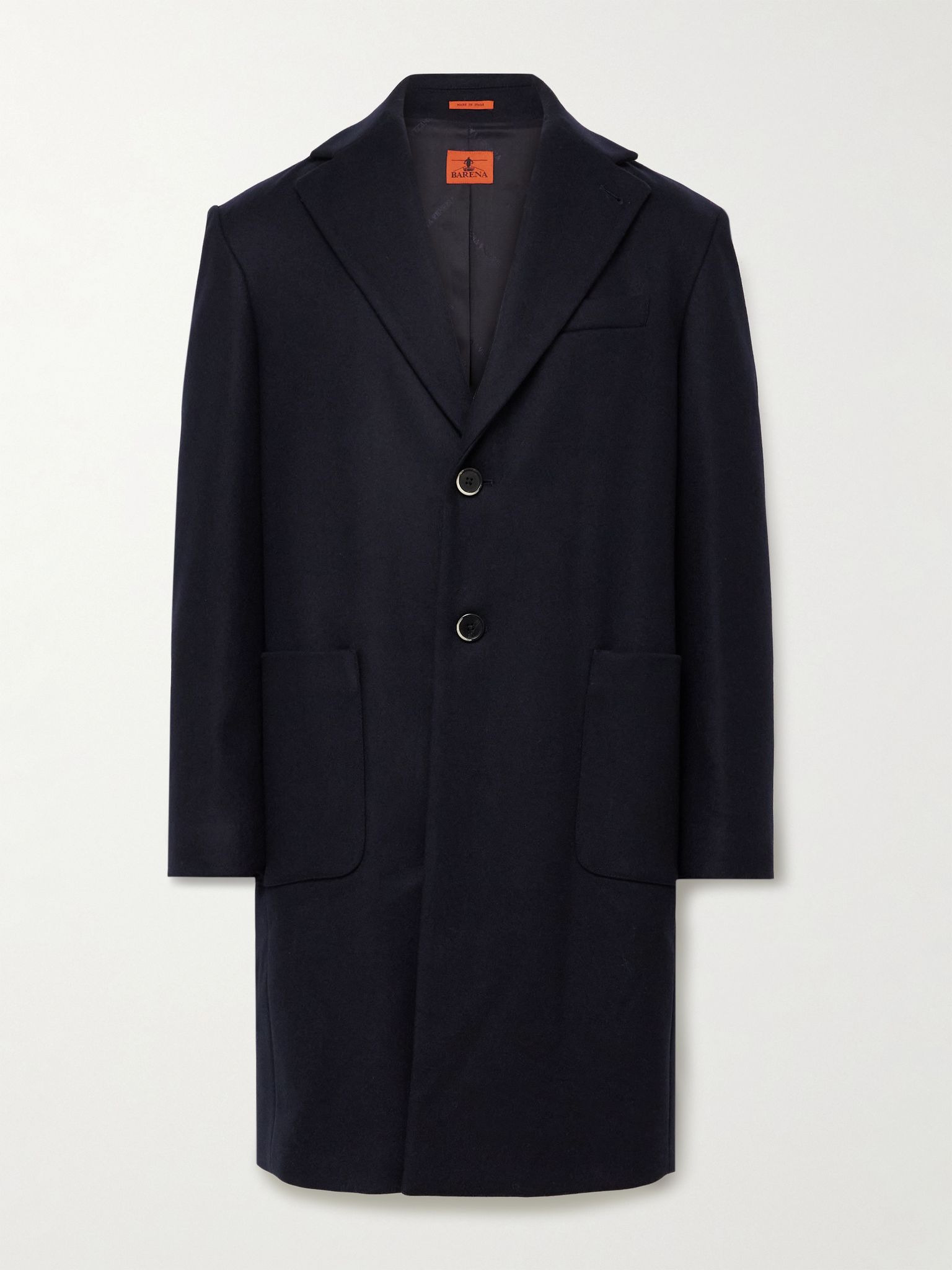 Baron Wool-Blend Coat Navy - 1