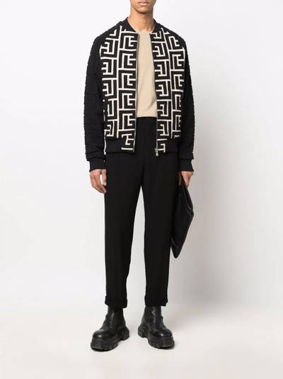 Balmain monogram bomber jacket outlook