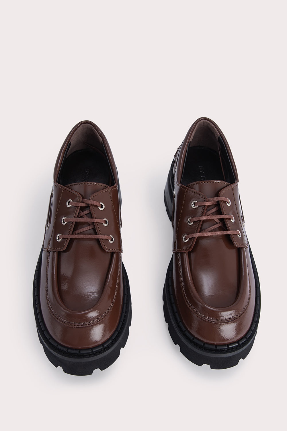 BY FAR Stanley Sequoia Semi Patent Leather | REVERSIBLE