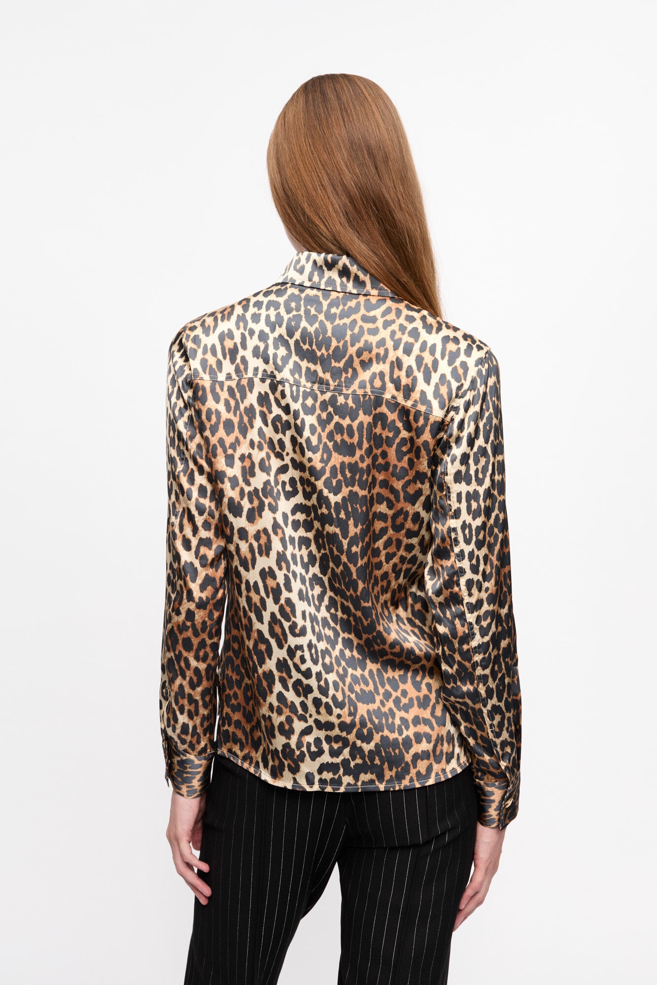 LEOPARD PRINT SATIN SHIRT - 3