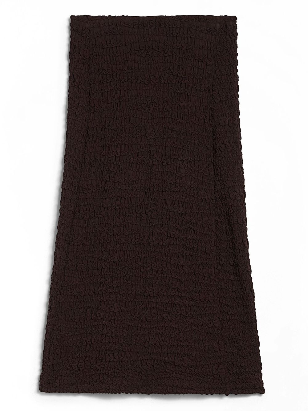 high-waist crinkled midi skirt - 6