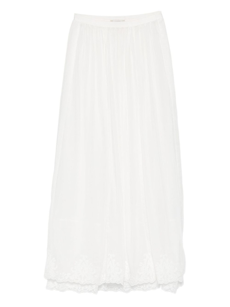 lace-trim skirt 1