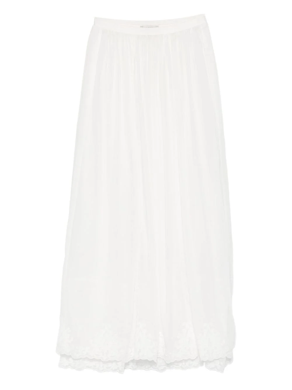 lace-trim skirt - 1