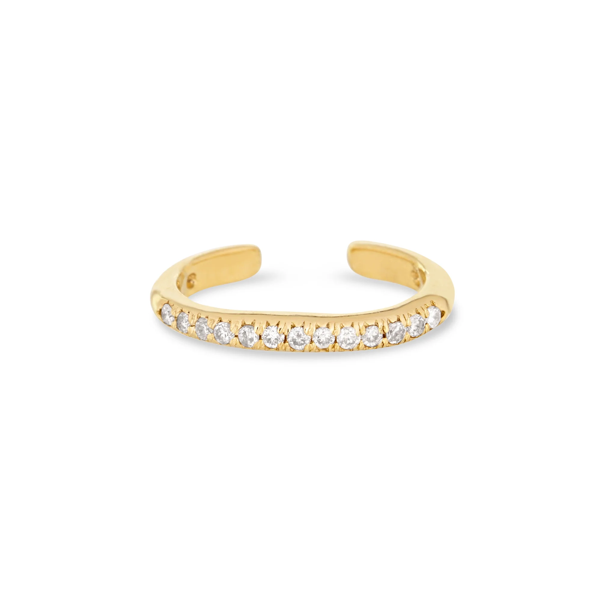 15 Diamond Pave Ear Cuff - 1