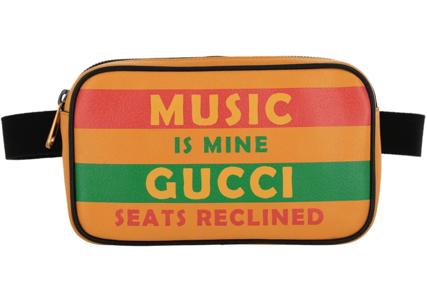 Gucci Music Is Mine Leather Belt Bag Yellow - 1