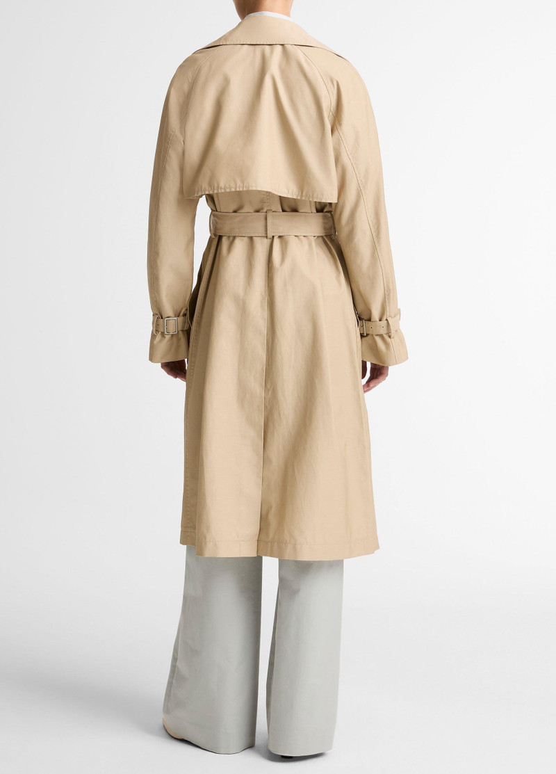 Vince Fine Cotton-Blend Twill Trench Coat outlook