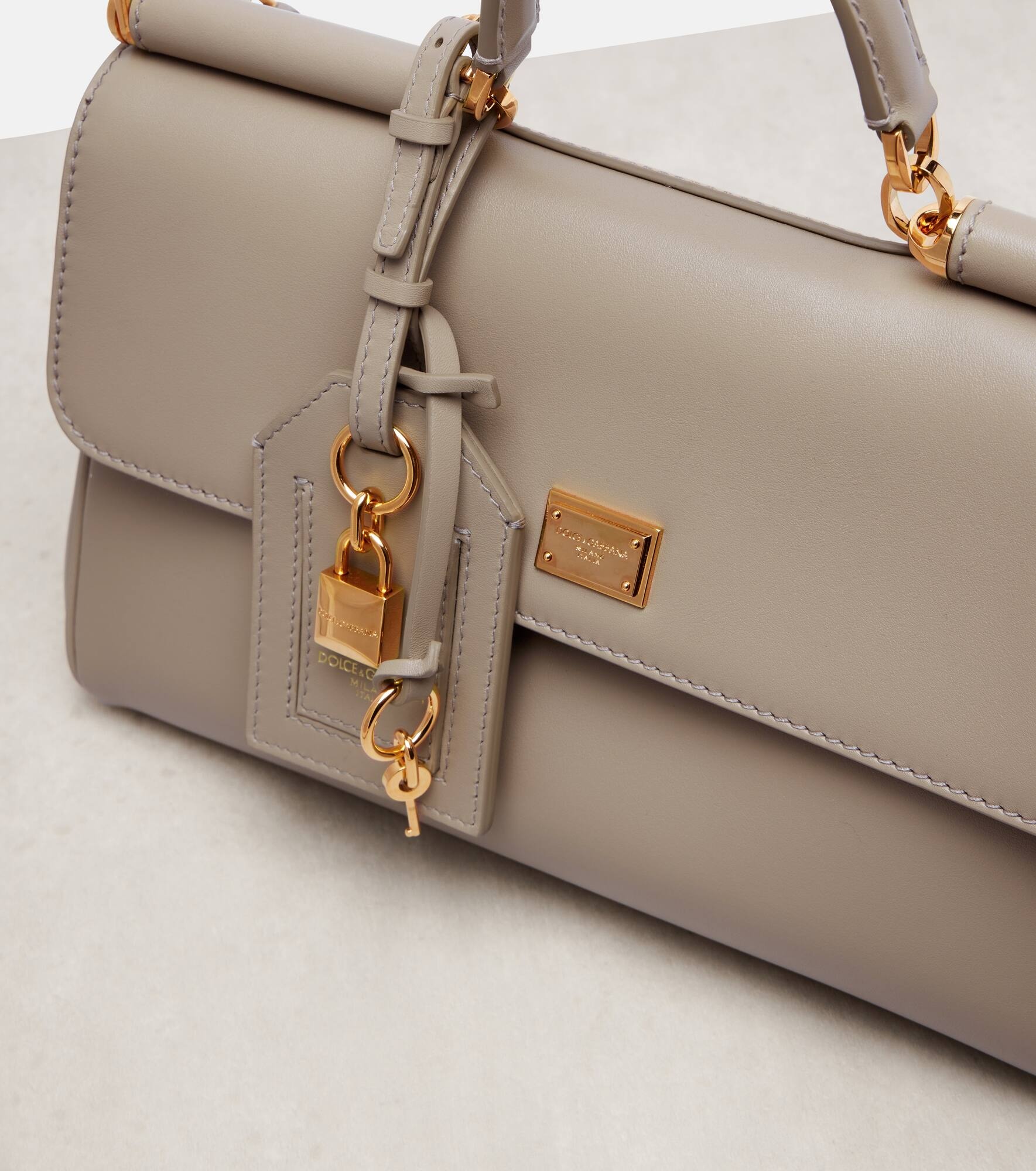 Sicily Small leather tote bag - 6