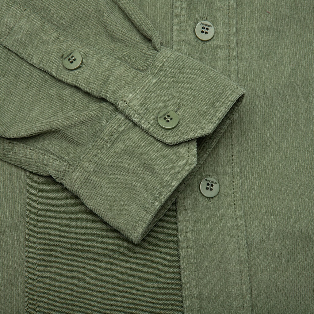 PATCHWORK OVERSHIRT - GREEN - 4