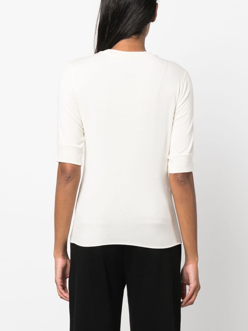 round-neck stretch T-shirt - 4