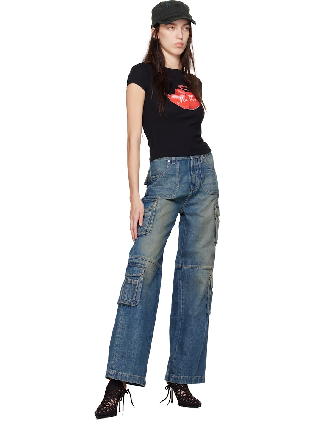 Blue Cargo Jeans - 4