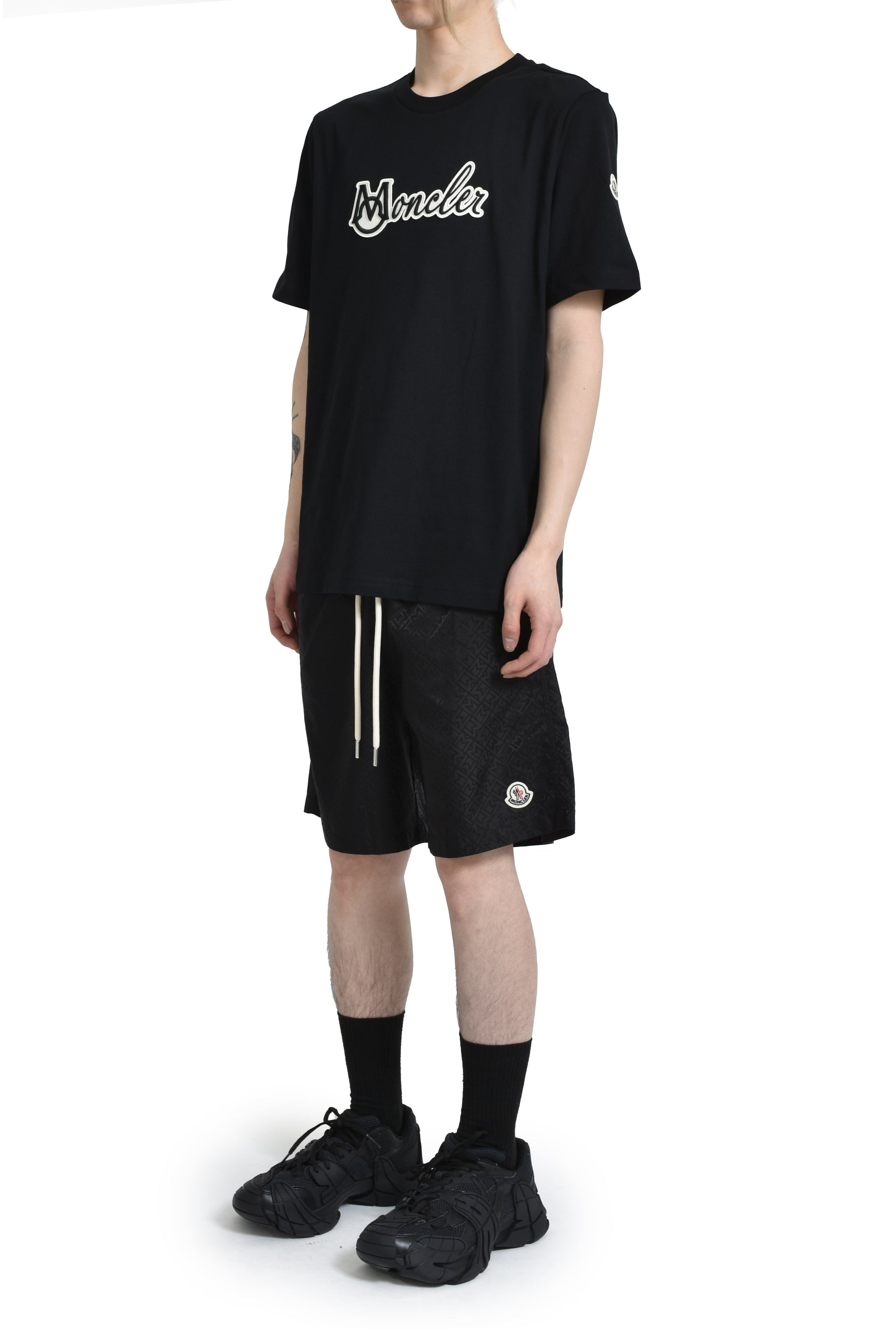 EMBROIDERED LOGO SS T-SHIRT / BLK - 4
