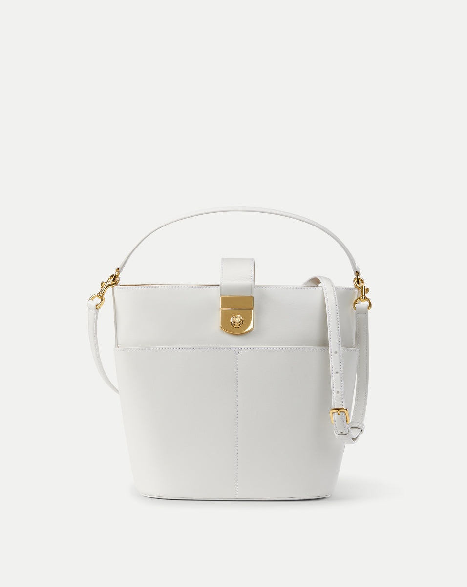 LARGE CREST LOCK BUCKET BAG - 1