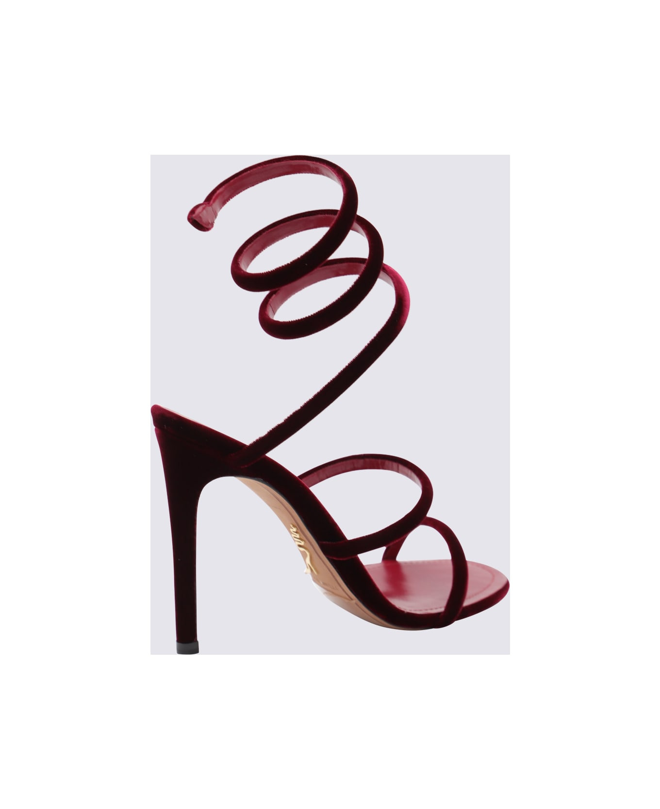 Red Velvet Sandals - 3