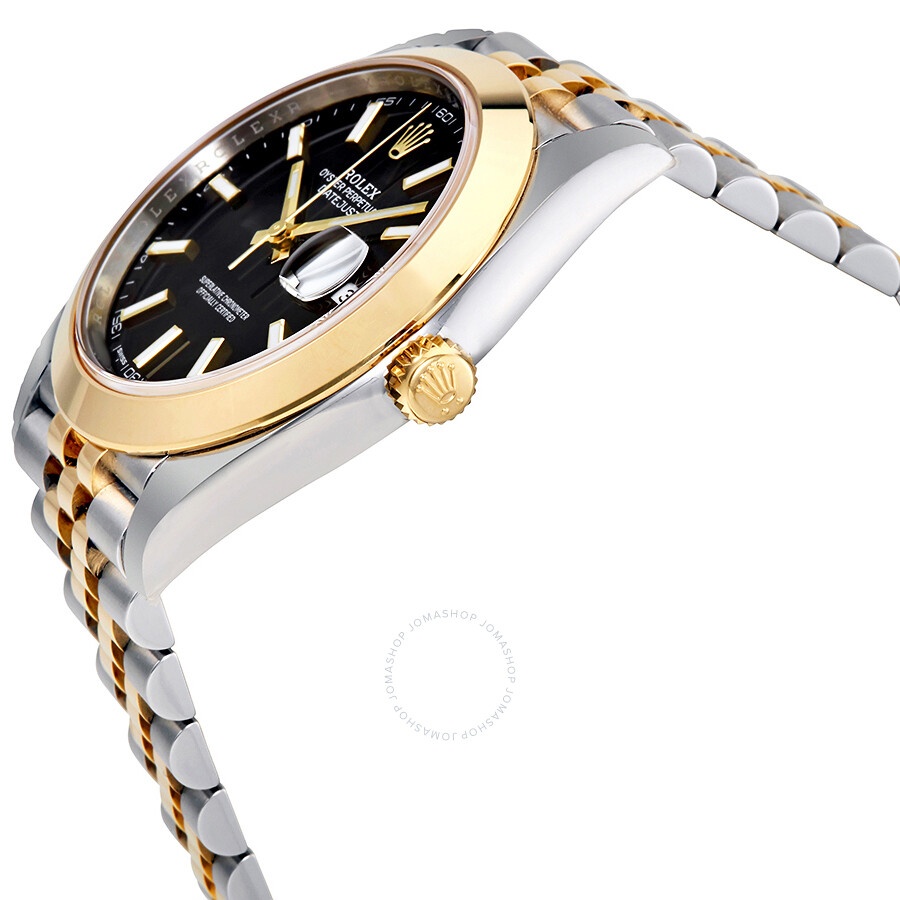 Rolex Datejust 41 Black Dial Steel and 18K Yellow Gold Jubilee Bracelet Men's Watch 126303BKSJ - 2