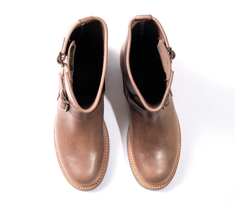 LK-003 Wabash Engineer Boots Horween CXL Natural - 7