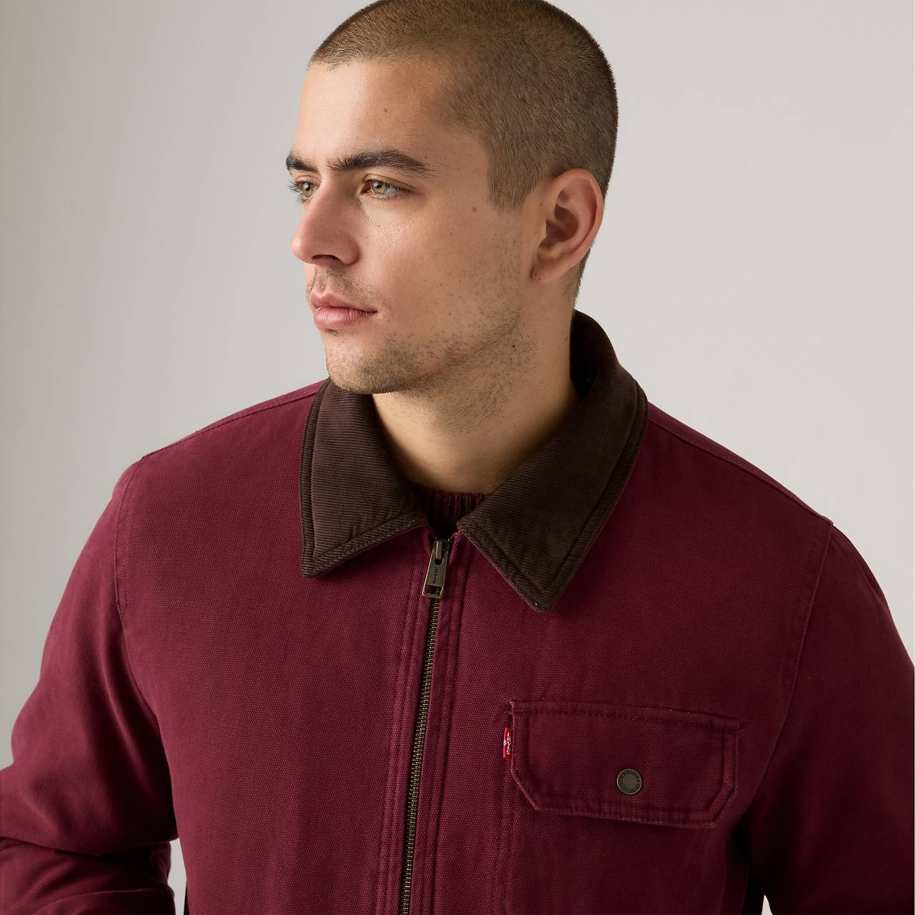 COTTON CANVAS DEPOT JACKET WITH BLANKET LINING - 4