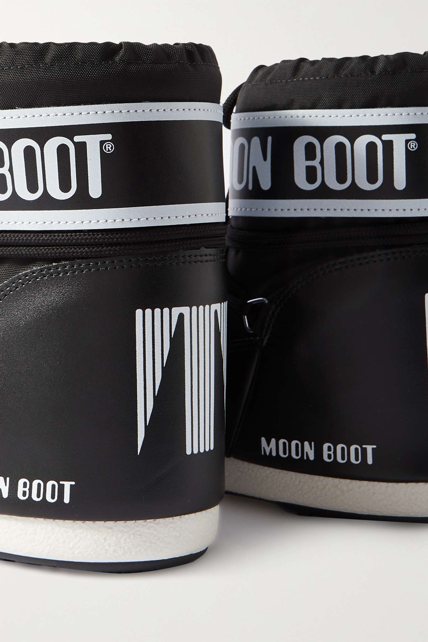 Icon Low shell and faux leather snow boots Black - 4