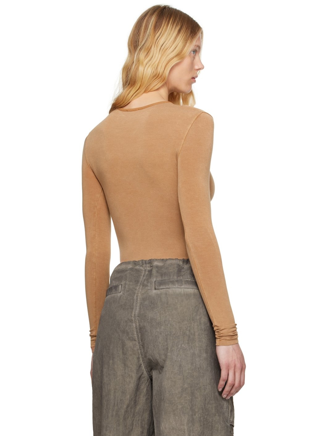 Tan T-Finne-Q2 Bodysuit - 3
