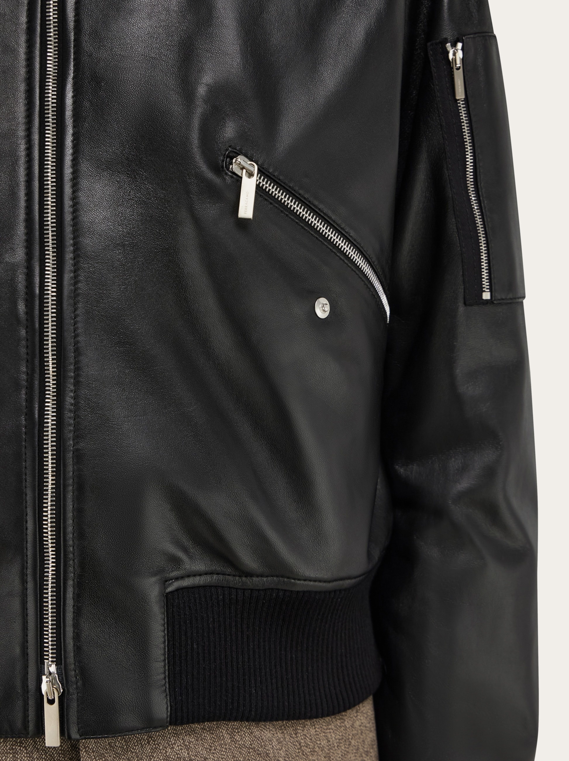 Bomber jacket in nappa leather - 7
