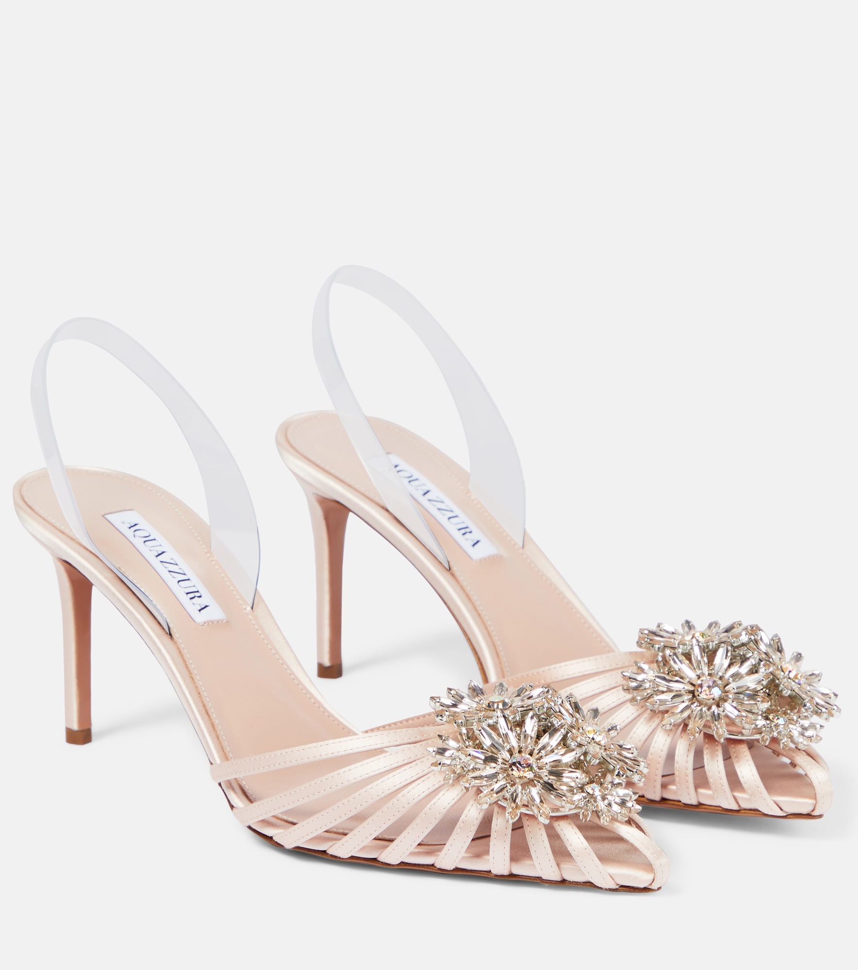 Crystal Margarita slingback pumps - 1