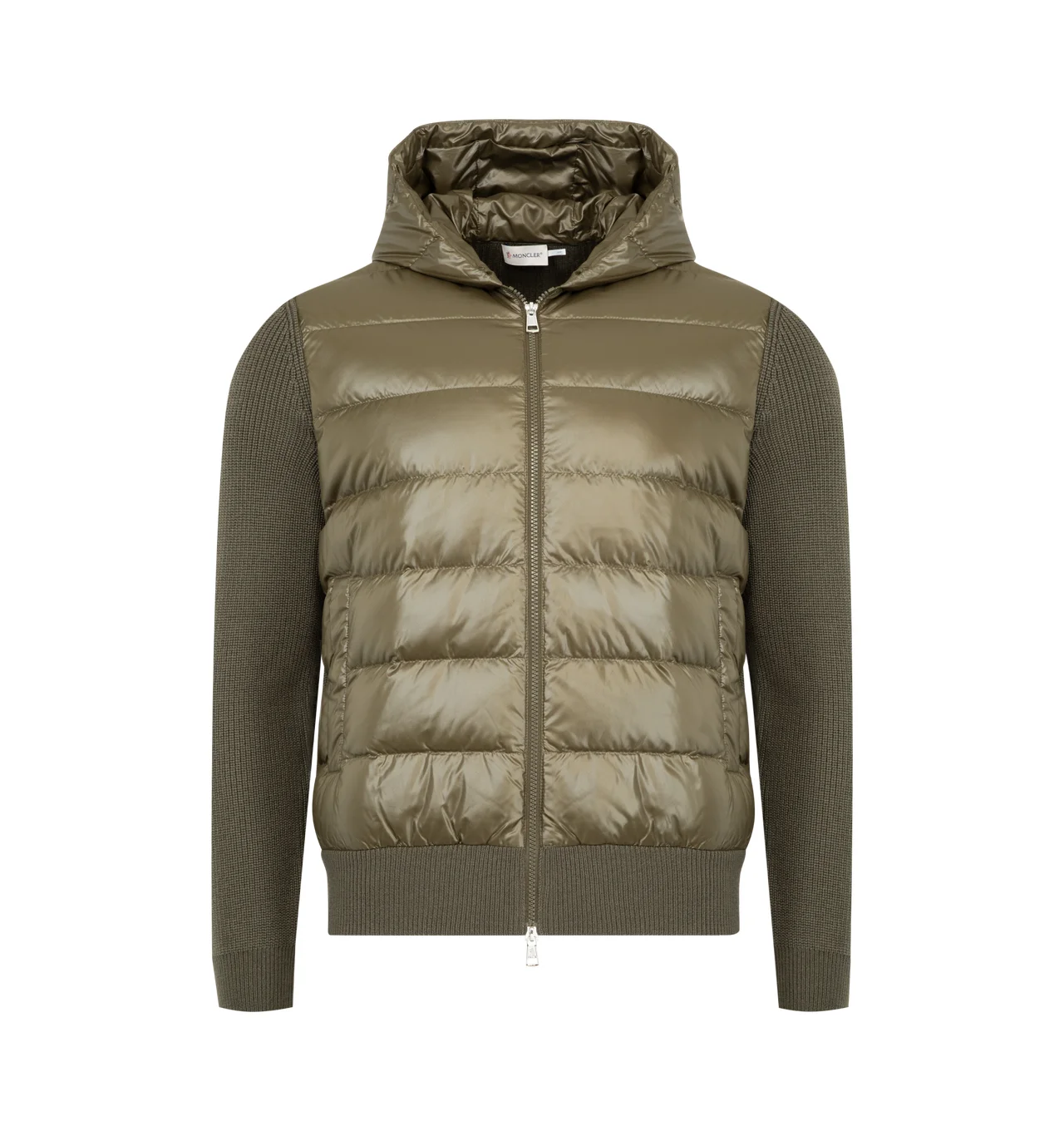 PADDED WOOL CARDIGAN - 1