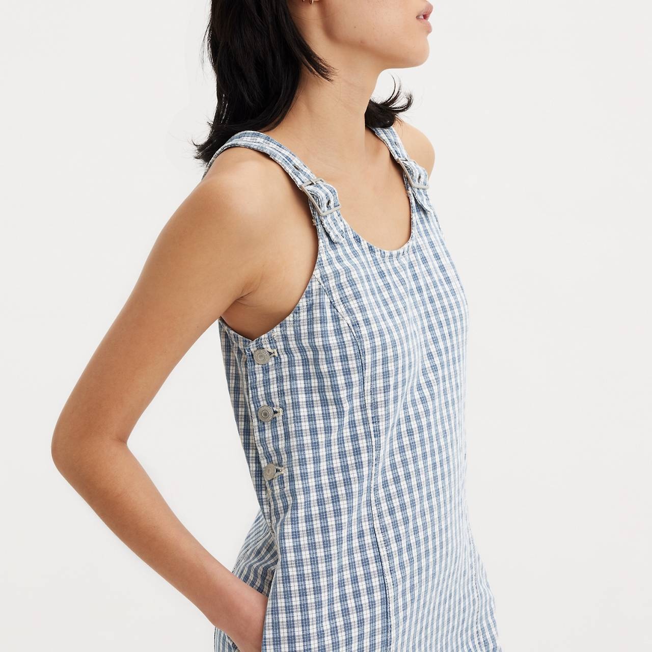 ALY DENIM JUMPER DRESS - 5
