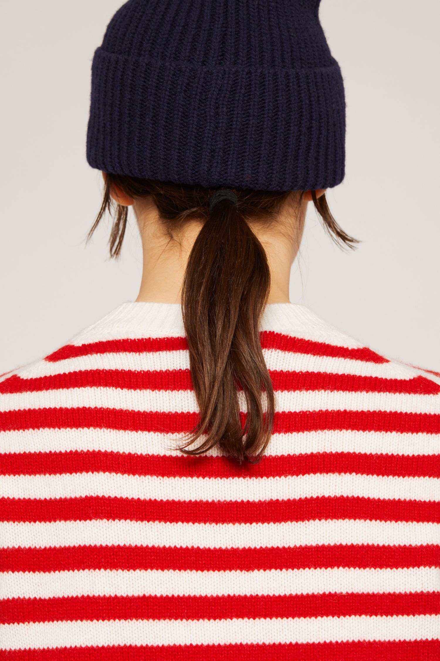 Breton stripe sweater red/white - 4