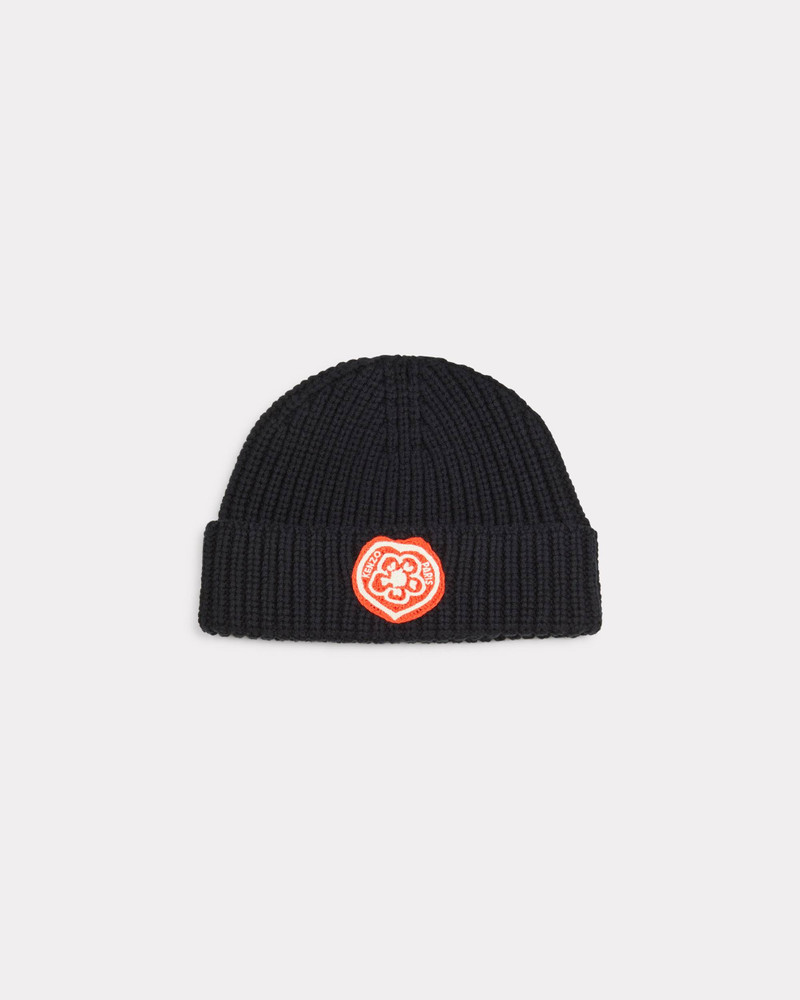 'KENZO Boke Heart' embroidered beanie in wool and cotton 1