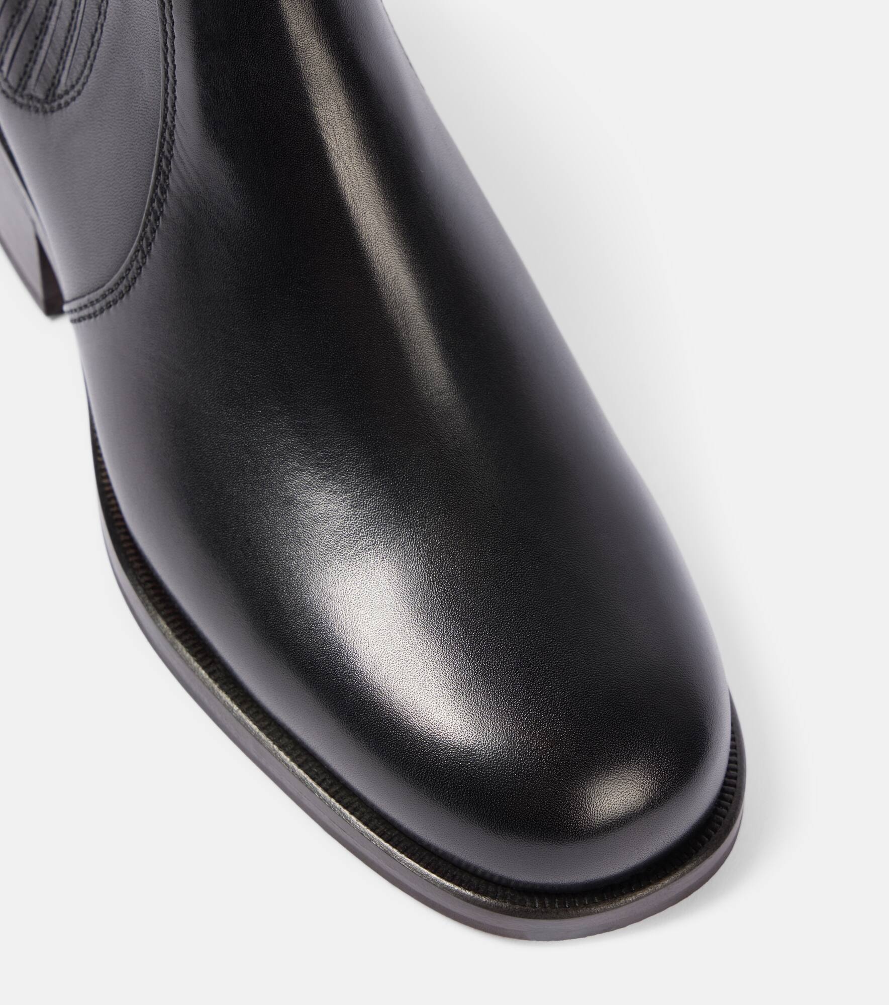 Leather Chelsea boots - 5
