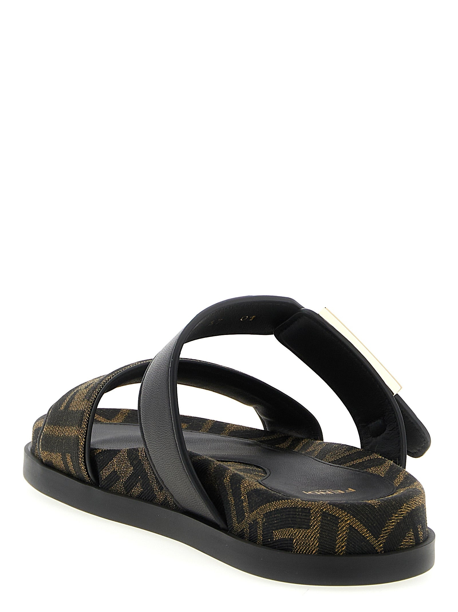 Fendi Feel Sandals Brown - 3
