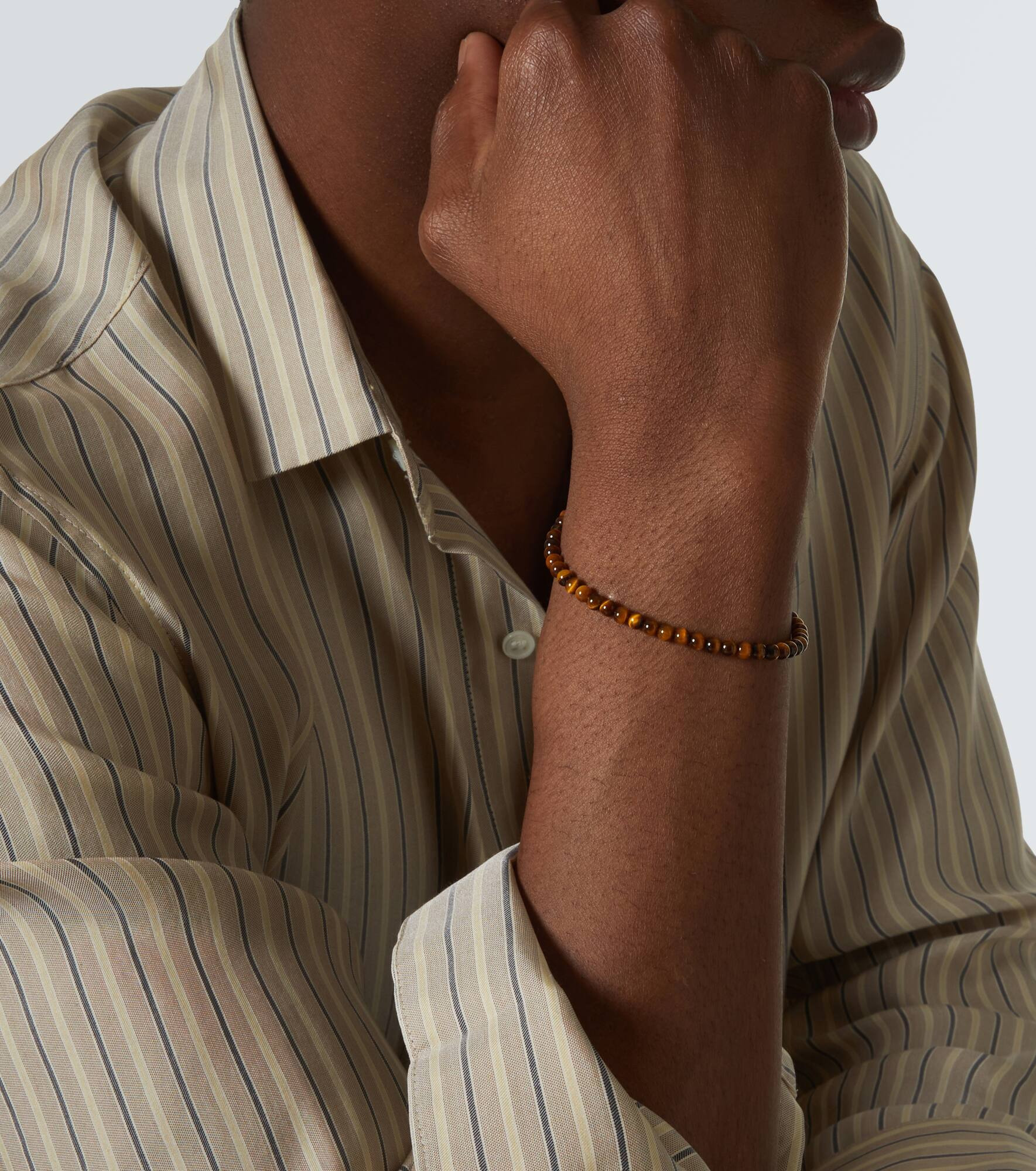 Spiritual Beads sterling silver bracelet with tiger's eye - 2