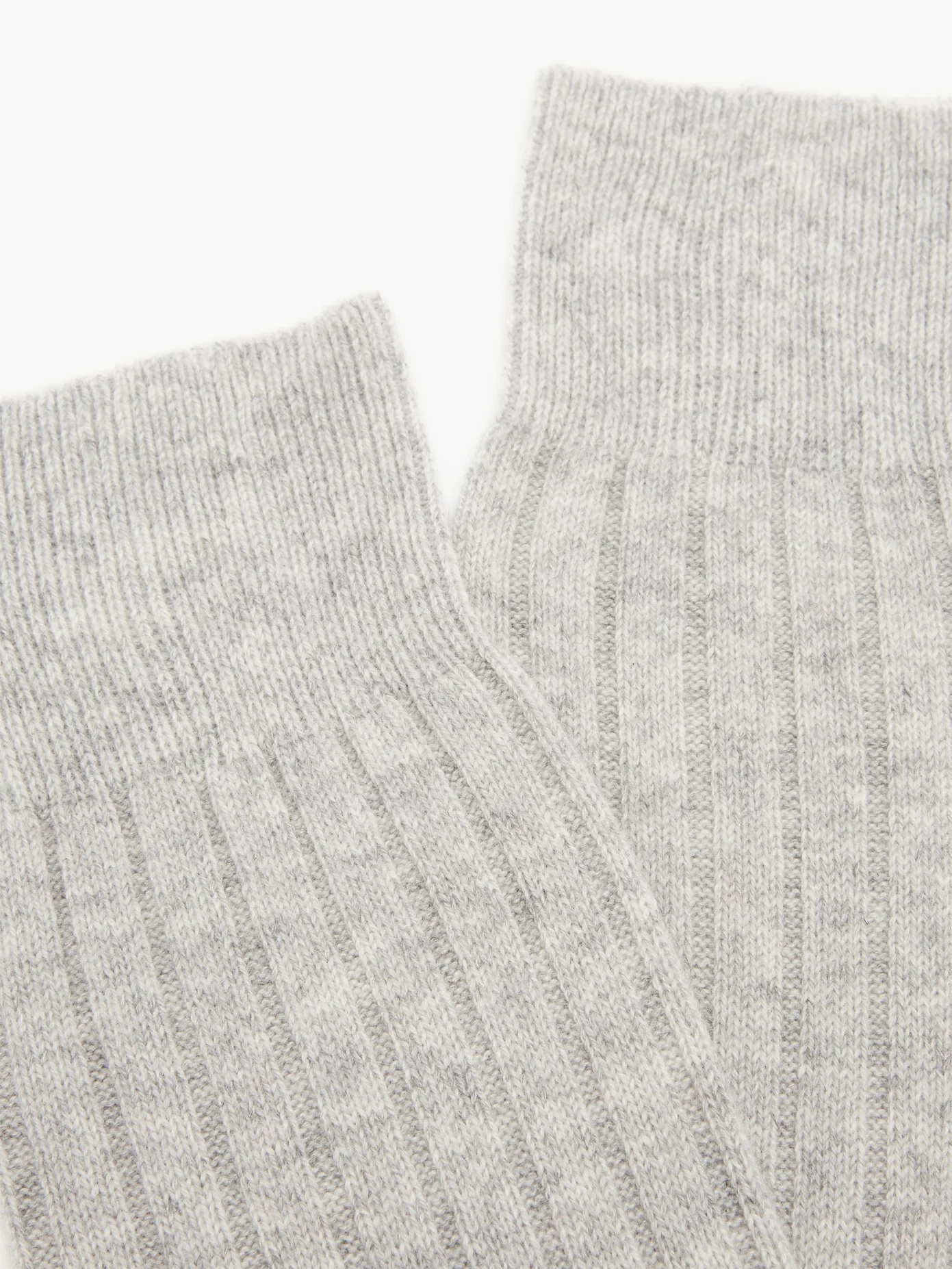 Rib-knitted cashmere-blend socks - 4