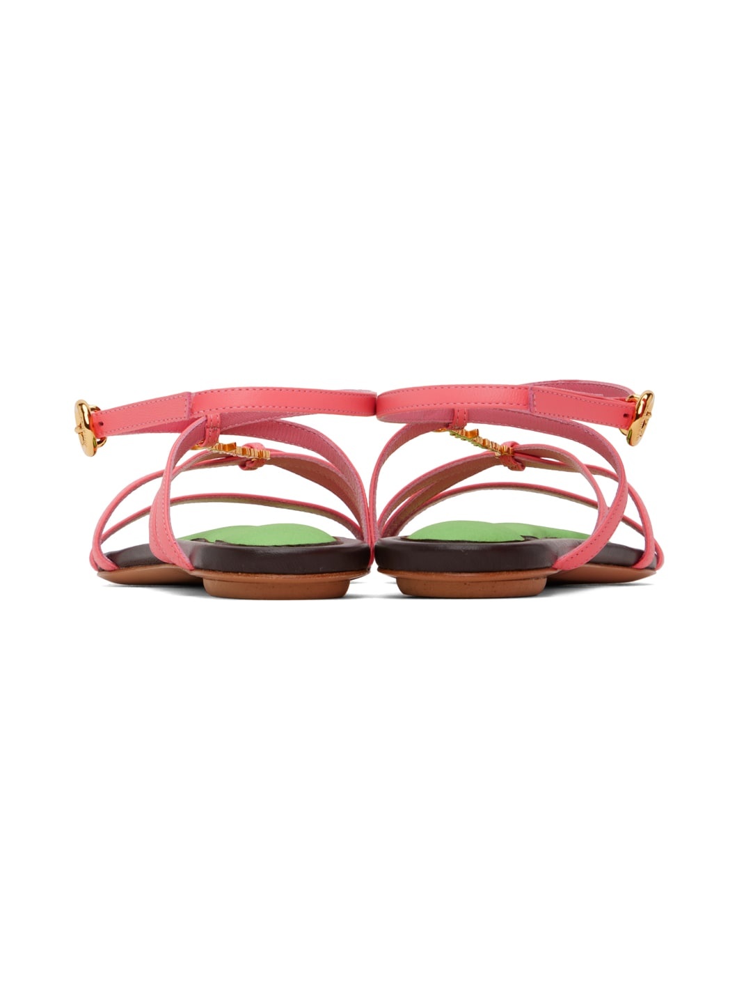 Pink Le Raphia 'Les Sandales Pralu Plates' Sandals - 2