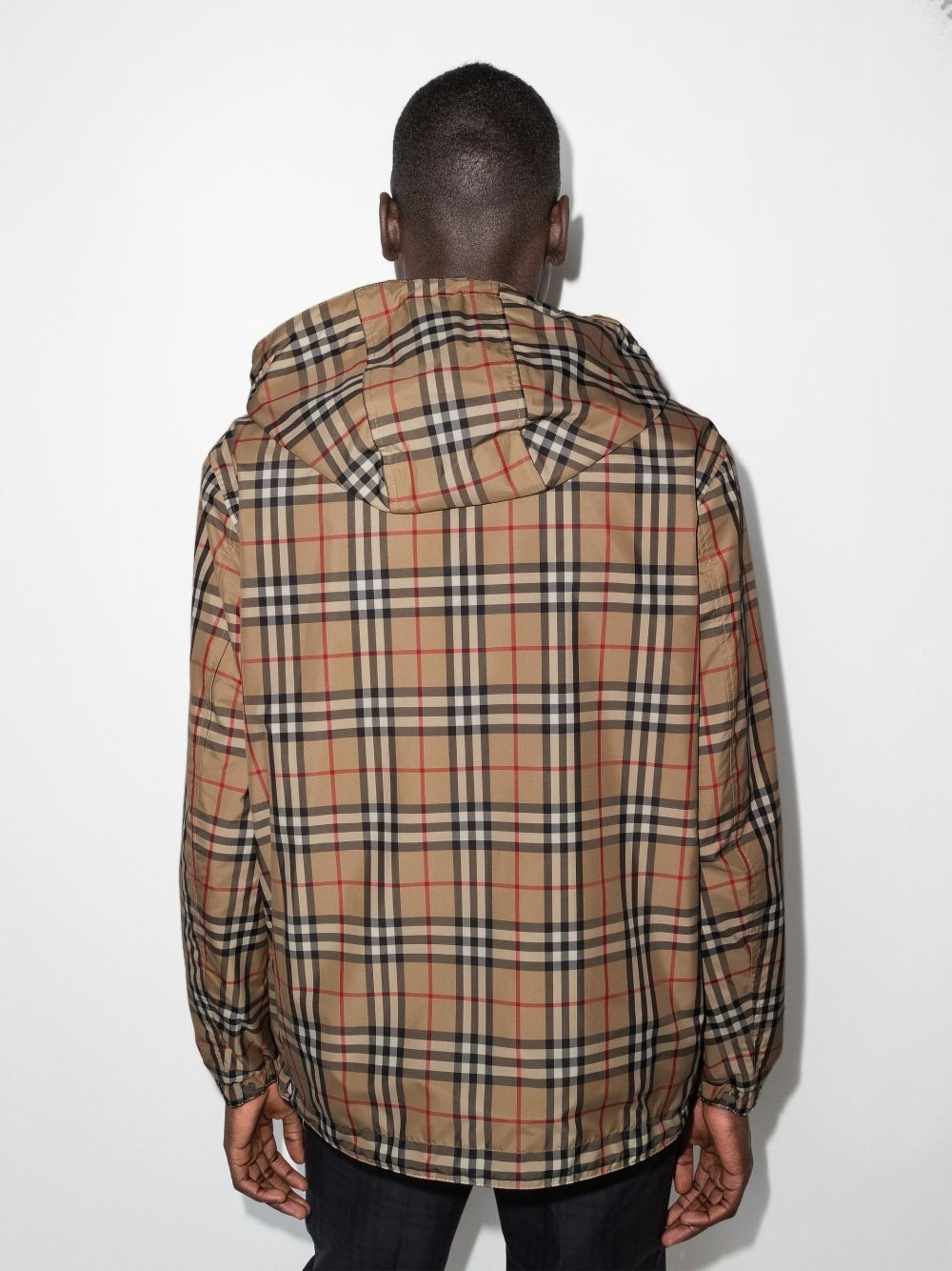 Brown Vintage Check print jacket - 3