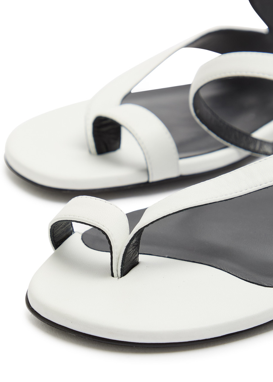Khaite Aimee Leather Sandals - 4