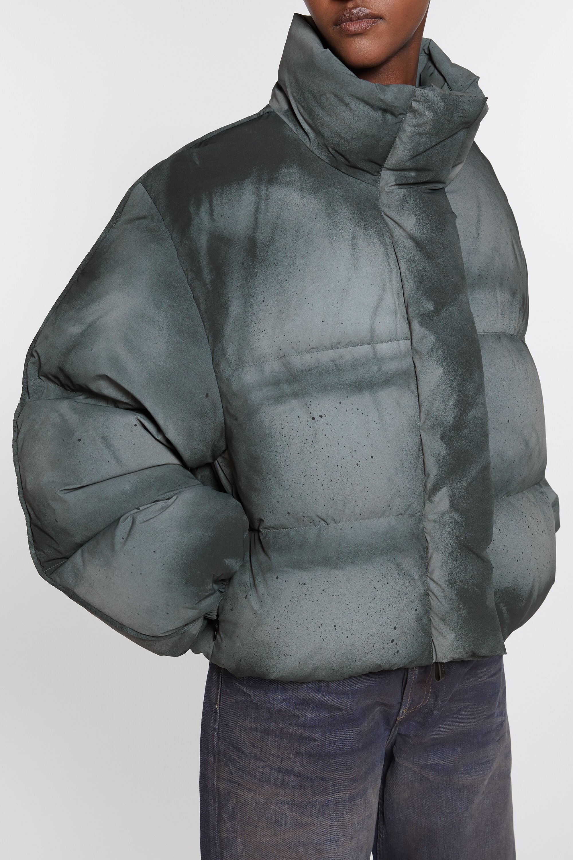 Down puffer jacket - Anthracite/black - 6