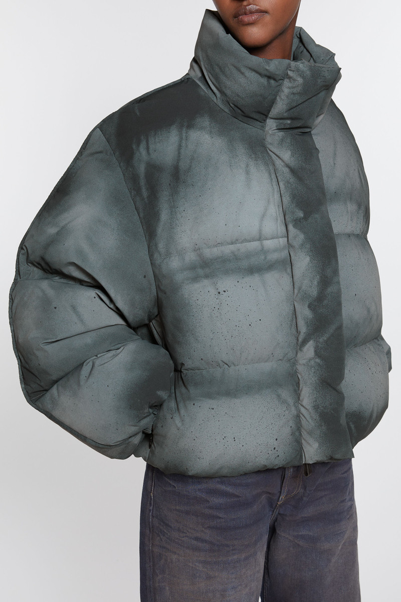 Down puffer jacket - Anthracite/black 6