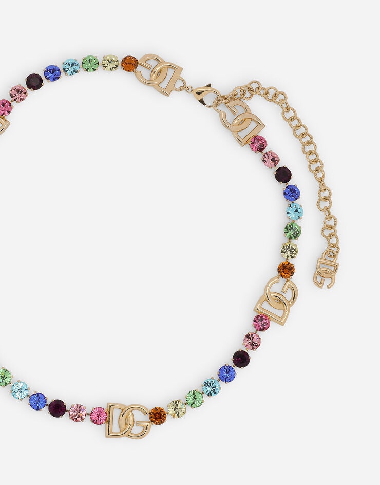 Belt with colorful rhinestones and DG logo - 3