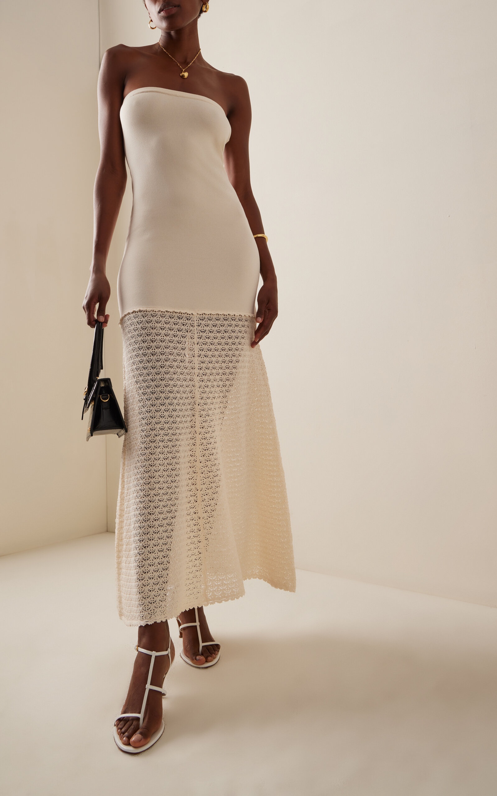 Romy Knit Maxi Dress ivory - 3