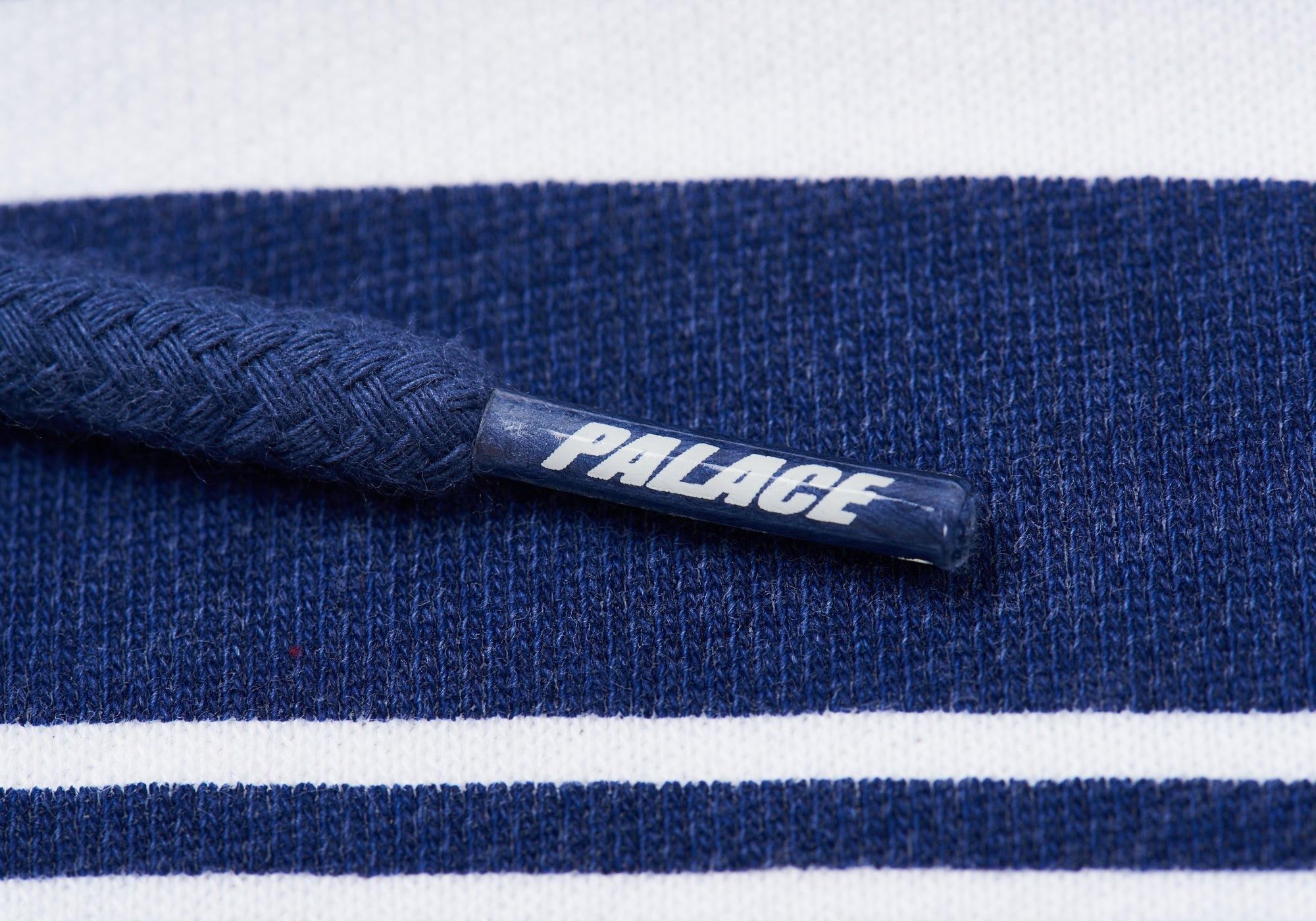 PRINTED STRIPE HOOD NAVY - 4