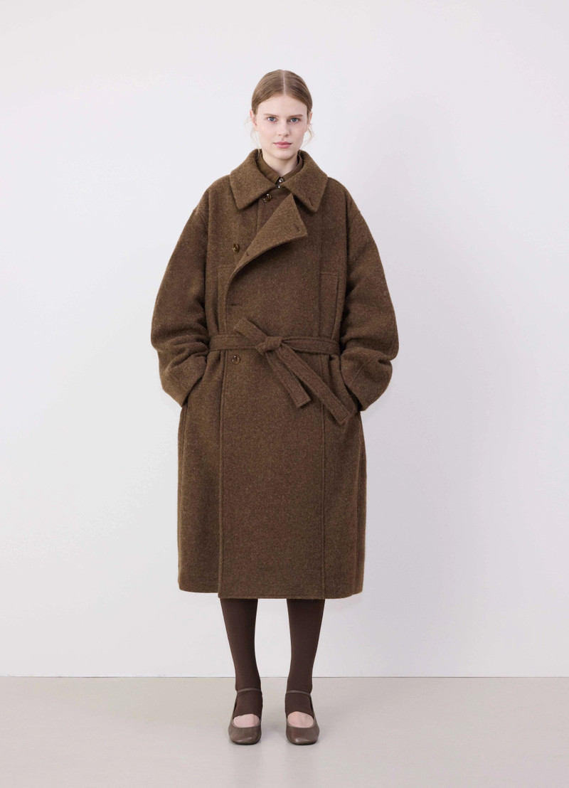 Lemaire ASYMMETRICAL BATHROBE COAT | REVERSIBLE